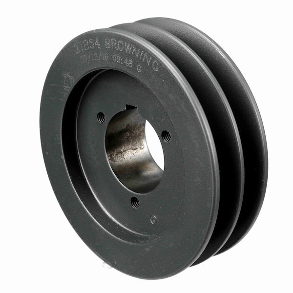 2 Groove Cast Iron Bushed Bore Multiple Sheave, 2TB54